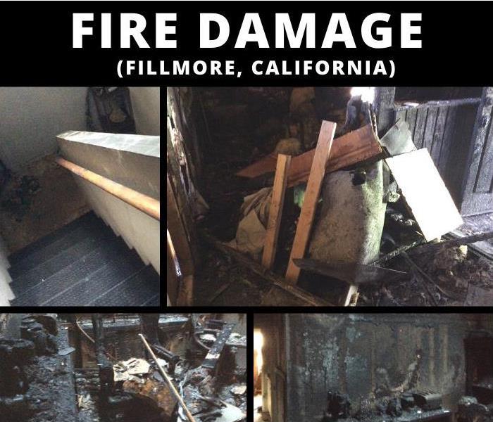FIRE DAMAGE Photos from a job