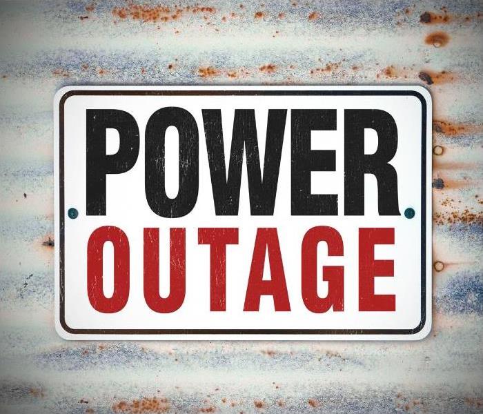 Power outage in Ventura, California during storm