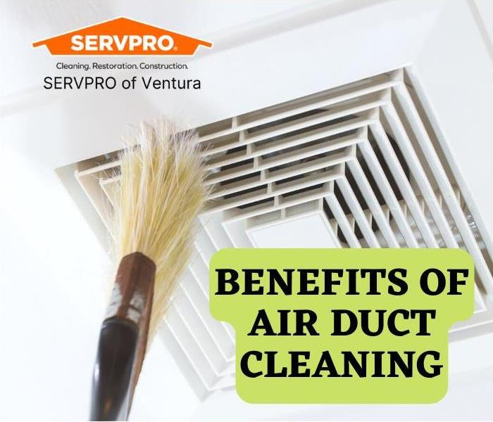 Cleaning air duct with brush